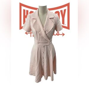 Black Halo Blush Pink Mini Dress